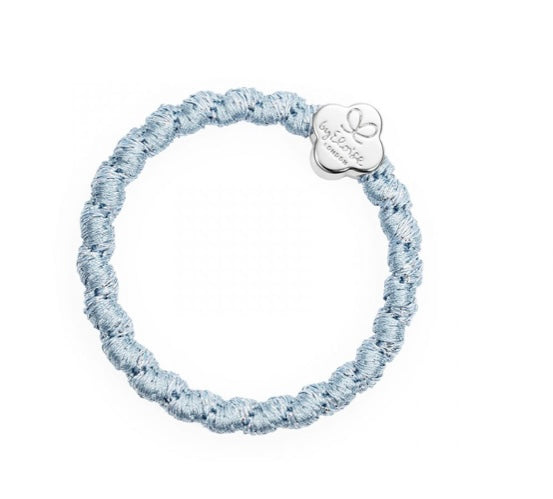 Woven Silver Quatrefoil Thick Bangle Band