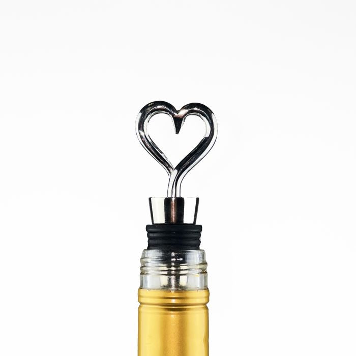 Wine Bottle Stopper - Love Heart