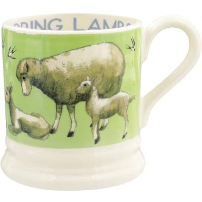 Emma Bridgewater Bright New Morning Spring Lambs 1/2 Pint Mug
