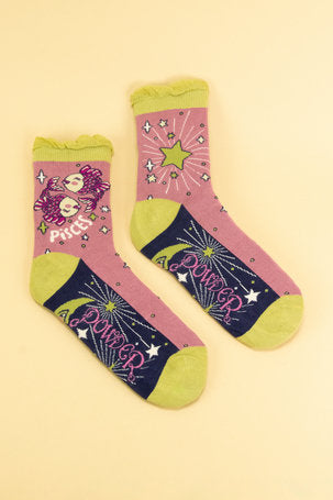 Zodiac Ankle Socks - Pisces
