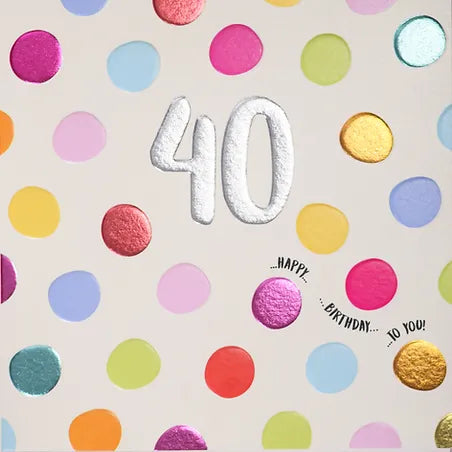40th Birthday - Polka Dot
