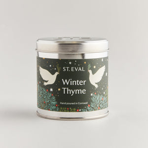 Winter Thyme Tin Candle