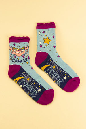 Zodiac Ankle Socks - Cancer