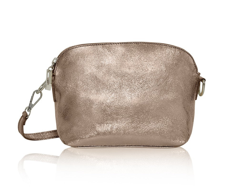 Leather Narrow Zipped Crossbody Bag
