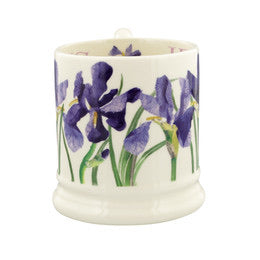 Emma Bridgewater Flowers Blue Iris 1/2 Pint Mug